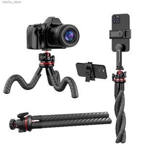 Selfie monopodes Octopus Tripod Mobile Live Streaming Stand DSLR Caméra photographie multifonctionnelle Triangle Stand Y240418
