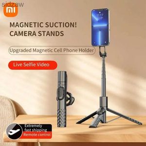 Selfie monopodes Self Portrait Stick Magnétique en direct Streaming Stand Tripod Bluetooth Photo pliant Télescopique TIGH TIGHE WX