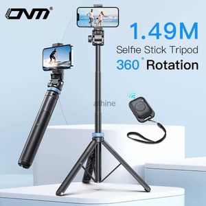 Selfie Monopods Selfie Stick Tripod for 15 14 13 12 Pro Max Plus Lightweight With Wireless Bluetooth Remote Tripod Stand YQ240110