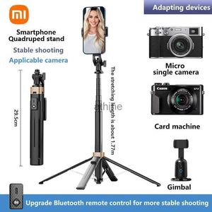 Selfie monopodes Selfie Stick trépied support de téléphone stabilisateur adapté aux appareils photo télécommande support quadrupède support multifonctionnel YQ240110