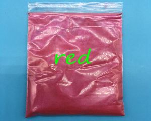 Vente de couleur rouge mica poudre pigment à encre nacrée pour le matériau de décoration de fard à paupières cosmétique 100gpacknail polonais8281544