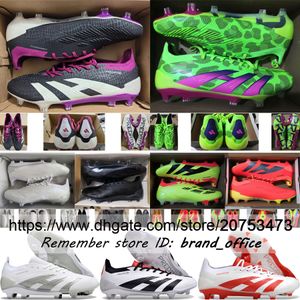 Envoyer avec une qualité de sac 24 Elite FG Lace-Up Soccer Boots Football Boots 30th Anniversary Special Edition Shoes Trainers Cuir Firm Firm Ground Soccer Cilat