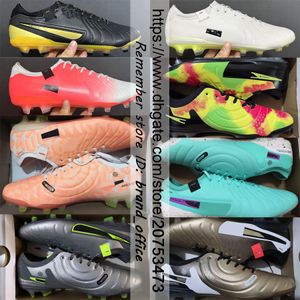 Envoyer avec des bottes de football de qualité de sac Legends 10 Elite FG 30th Anniversary Special Edition Soccer Cilats Soft Le cuir soft Trainers ACC Chaussures de football