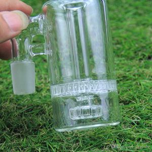 sest Nuevo diseño cenicero de vidrio cenicero de vidrio resistente con neumático perc panal perc para bong de vidrio 14 mm, junta de 18 mm