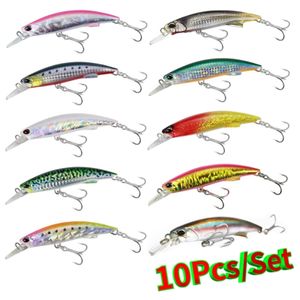 Set Minnow señuelo de pesca 92mm 40g swimbait ice fish crankbait whopper plopper Sink bass señuelos de buceo profundo cebo pesca Japón aparejos 220121