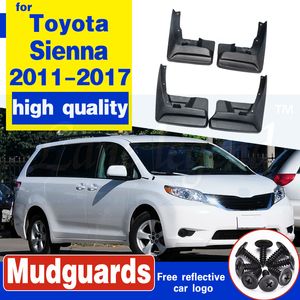 Set of 4 Splash Guard Mud Flaps Mudflaps for Toyota Sienna 2011 2012 2013 2014 2015 2016 2017 Front & Rear Left & Right