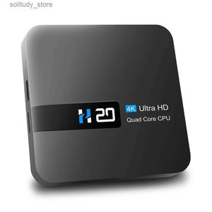 Décodeur 4K lecteur multimédia haute définition assistant vocal boîtier de télévision intelligent adapté à Android 10.0 lecteur 3D son surround maison Q240331