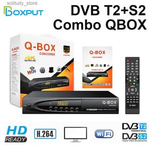 Décodeur DVB T2 S2 Combinaison Récepteur de télévision par satellite QBOX H264 MPEG 4 Décodeur de télévision numérique 1080P Full HD Time Shift EPG OTA Décodeur intelligent Q240330