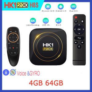 Set Top Box HK1 RBOX H8S Android 12.0 Smart TV Box 2.4G 5G Dual Wifi Allwinner H618 Quadcore Cortex-A53 2GB 4GB 16GB 32GB 64GB 128GB 100M 230831