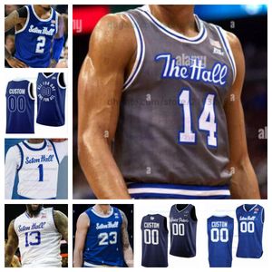 Seton Hall Basketball Jersey NCAA Maillot cousu N'importe quel nom Numéro Hommes Femmes Jeunes Brodé Jaden Bediako Gionn Swann Isaiah Coleman Malachi Brown JaQuan Harris