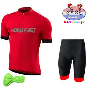 Ensembles 2022 Été à manches courtes Clothing Boy Girls Cycling Jersey Set Children Road Bike Shirts Mtb Maillot Bicycle Suit Z230130