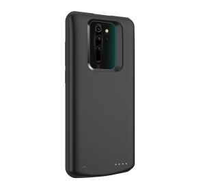 Ensemble Case de chargeur de batterie en silicone à caractéristique en silicone pour Xiaomi Redmi Note 8 Pro Slim Banque d'alimentation externe Recharge Back Full Cover Full