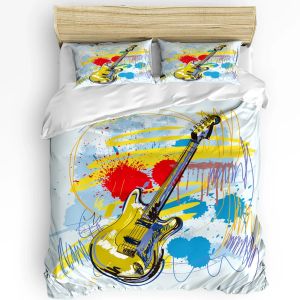 Ensembles colorés guitare rock Musique rock Splash Art Couche de couet