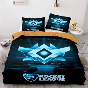 Sets Game Rocket League Liberge Set lit-Twin Twin Full Queen King Size Bed Bed Set Children's Children's Children's Duvetcover Design Hot