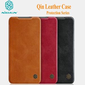 SETS POCO M4 5G ORIGINATION Nillkin Vintage Qin Pu Leather Case Poco M4 Pro Flip Cover pour Xiaomi Mi 12 12x 12s Slots de cartes Sacs
