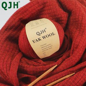 SETTES QJH6PCS de haute qualité Natural Organic Mongolien 100% Yak Yarn Yarn Treater Pull DIY HAPE