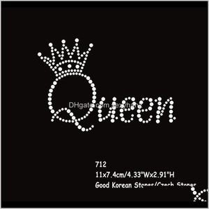 Herramientas de nociones de costura Drop entrega de ropa 2021 36pcslot Fix Transfiere el hierro en el motivo que Queen Crown Crown R6DWT