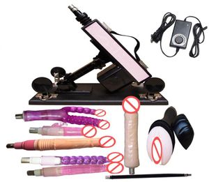 Machine de meubles de sexe GunCannon avec de nombreux accessoires de gode Machine de masturbation féminine Jouets de robot de rapports sexuels automatiques f6953782