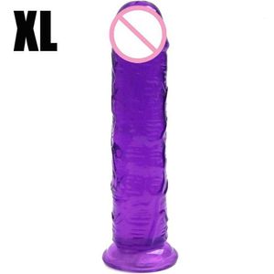 Jouet de massage sexuel gode réaliste avec ventouse flexible énorme faux pénis pour femmes sans danger pour le corps gros plug anal Sex Toy Shop AdultERKQ 2L3C2