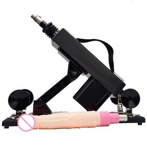 Pistola de juguete sexual, ametralladora, dispositivo de masturbación telescópico completamente automático para mujeres, que simula el bombardeo femenino de sexo fálico