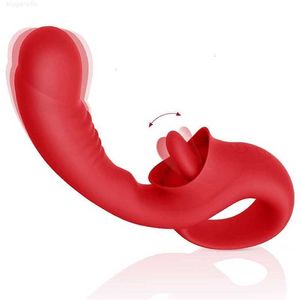 Juguete sexual masajeador estimulación del clítoris 10 velocidades lamiendo punto G vibrador masajeador de pezones vaginales consolador realista juguetes para adultos para mujeres