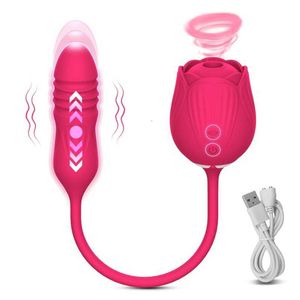 Juguete sexual masajeador rosa juguete telescópico chupar huevo vibrador inalámbrico para masturbación bola Vaginal mujeres clítoris consolador adulto