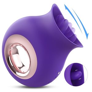 Sex Toy Masseur Vente Jouets Boîte En Gros Bleu Violet Vibrateur pour Femme Langue Lécher KUXF