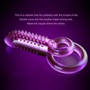 Masajeador de juguetes sexuales Tienda de juguetes para el pene Vibradores de clítoris para mujeres Estimulador de clítoris Anillo doble Polla Consolador masculino Strapon Bullet Masajeador Vibrador