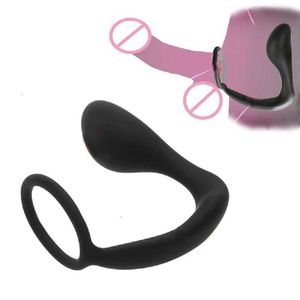 Sex Toy Massager Silicone Male Prostate Stimulator Cock Ring Penis Sleeve Cockrings Adult Products for Men