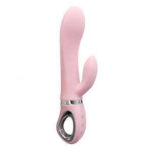 Masseur sexuel des jouets sexuels Strong Shock-Shock Feldos et Vibrateurs sucer Licking Tasting Double Heads Vibrator Rose Toy Adult For Women