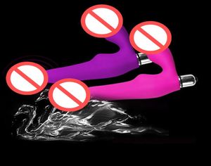 Masseurs de jouets sexuels Strapon Strapon Anal Plug Vibrator Masseur de la prostate Sangle lesbienne sur Dong Penis Sex Products pour femmes9429357