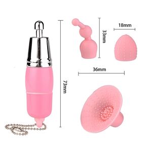 Sex toy jouet masseur Mini 3 en 1 vibrateur Clitoris stimulateur g Spot Masturbation mamelon jouets pour adultes pour femmes hommes HCT5