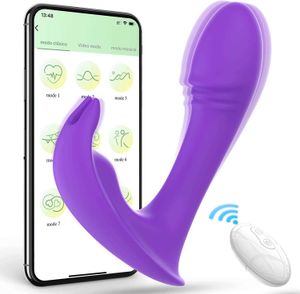 Toy jouet vibrateur applicable portable App Remote Contrôlant Vibrant Pappette pour G Spot Clit Butterfly Rabbit Rabbit Toys avec 9 Nvoz