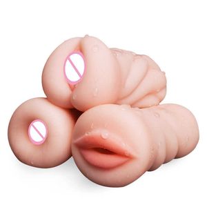 Jouets sexuels pour hommes 4D réaliste gorge profonde mâle masturbateur Silicone vagin artificiel bouche Anal érotique Oral intime