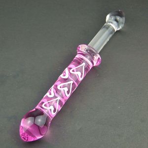 Toys de sexe en verre Verre pour femmes Glass Dildo Butt Butt Plut Clitoral Massageur Femme # R267