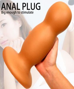 Toys Sex Toiss Énorme taille Super énorme Plug en silicone Big Butt Butt Prostate Massage Vagin Anal Expansion Sex Toys for Men Women1495582