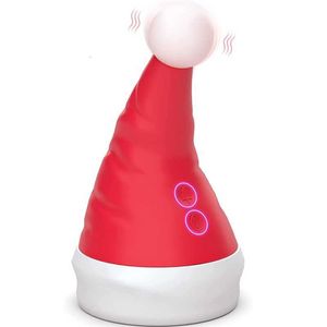 Juguetes sexuales, masajeador, sombrero de Navidad, vibradores para lamer la lengua, estimulador con ventosa para clítoris, juguetes de regalo para niñas, productos para adultos