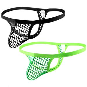 Sexy sexe Gay chaud Transparent hommes tongs vêtements de nuit amoureux jockstrap érotique homme G String sous-vêtements pochette