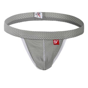 Sexy hommes G-Strings maille caleçons jockstrap Nylon Bikini string taille basse hommes string Cuecas mâle culottes slips Gay Pouch225n