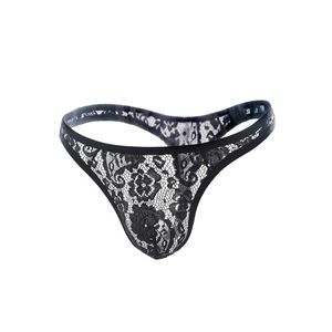 Sous-vêtements Sexy pour hommes, string en dentelle, Transparent, respirant, string, slip pour homme, Y26 S72