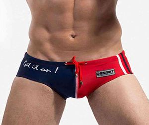 Sexy Men Swimwear Swim Briefs Men039s Swimming Trunks Mâle de maillot de bain gay rapide boxeur de sport sec plus shorts de planche 20224397250