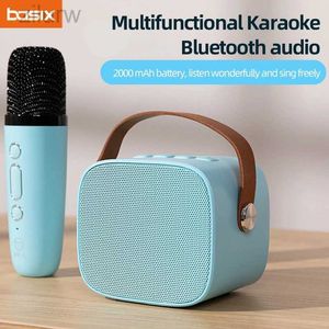 Enceinte de pyjamas sexy en haut-parleur sonore sonore meilleur cadeau pour les enfants Mini Bluetooth Microphone Ensemble d'enceintes pour la maison en plein air divertissement KTV D240425