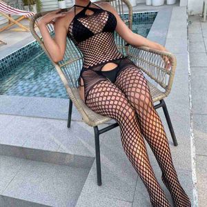 Ensemble sexy Chaud sexy résille body femmes entrejambe porno collants lingerie dames complet bodystockings érotique maille vêtements discothèques sexe ensemble 24322