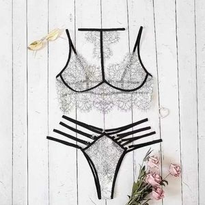 Ensemble de Lingerie Sexy pour femmes, Lingerie Porno, soutien-gorge ouvert, sous-vêtements érotiques, poupée, sans entrejambe, Costume féminin, vêtements de nuit en dentelle