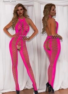 Sexy Socks Sleepwear women sexy lingerie Babydoll Mesh Floral Body Stocking Catsuit wedding night see through bodysuit plus size costume Q231019