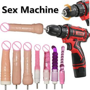 Juguetes sexy para mujeres Pistola Dildo Pene Vibrador Taladro eléctrico Destornillador Herramientas eléctricas Tienda Adultos Máquina de masturbación femenina Artículos de belleza