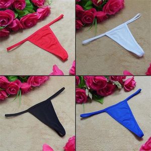 Sous-vêtements Sexy G String tongs culotte T dos femmes dame solide bikini culotte sexe String Pantie