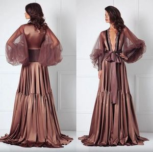 Robe de mariée Sexy en Satin de soie, vêtements de nuit pour demoiselle d'honneur, bord en dentelle, vêtements de nuit pour mère, sur mesure