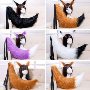 Sexy femme belle Lolita chat renard bandeau coiffure oreilles en peluche queue Anime Cosplay accessoires cosplay
