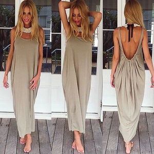 Sexy femmes Hippie Boho soirée robe de plage longue robe Maxi